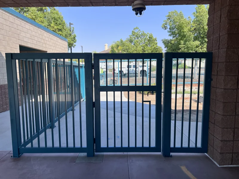 Custom metal pedestrian gate